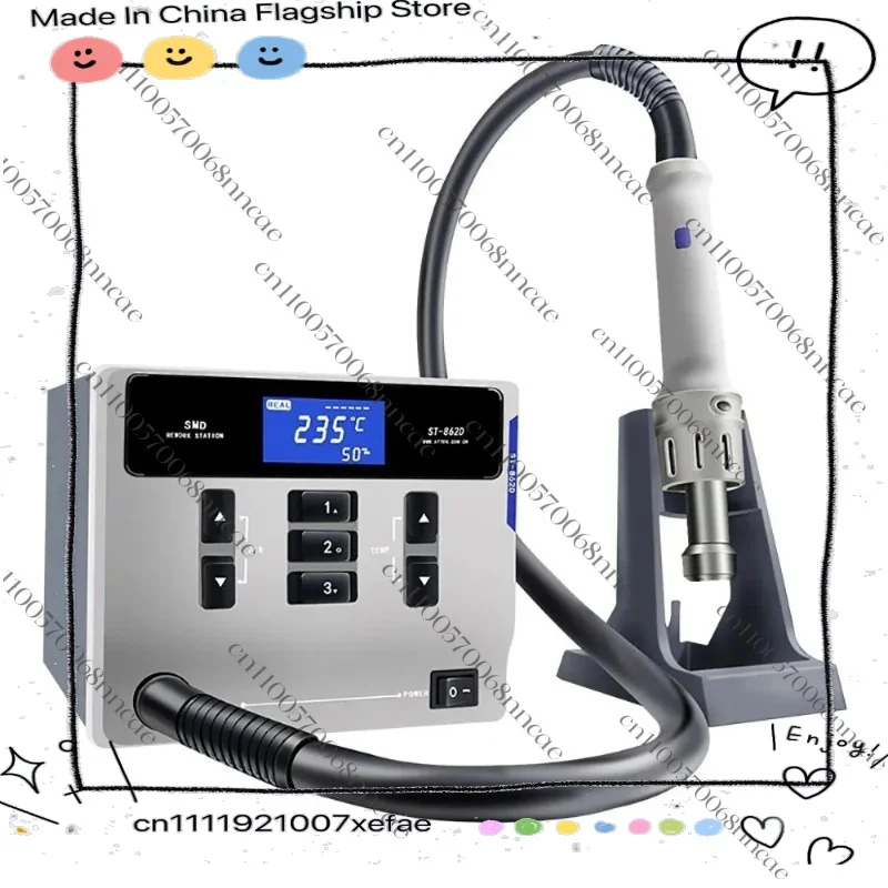 110V/220V Digital Desoldering Station 1000W Hot Air Rework Station with Automatic Sleep
