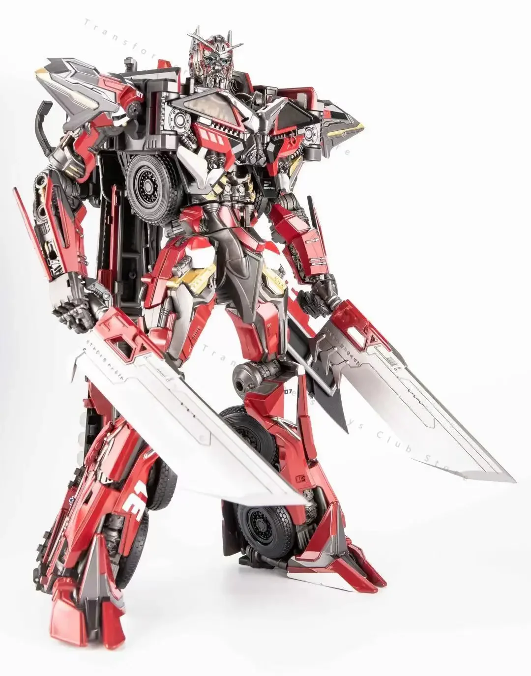 

In Stock Transformers OV-01 Transformation Enlarged Alloy Version Ss Sentinel Prime Model Figure Deformation Car Toy Gift