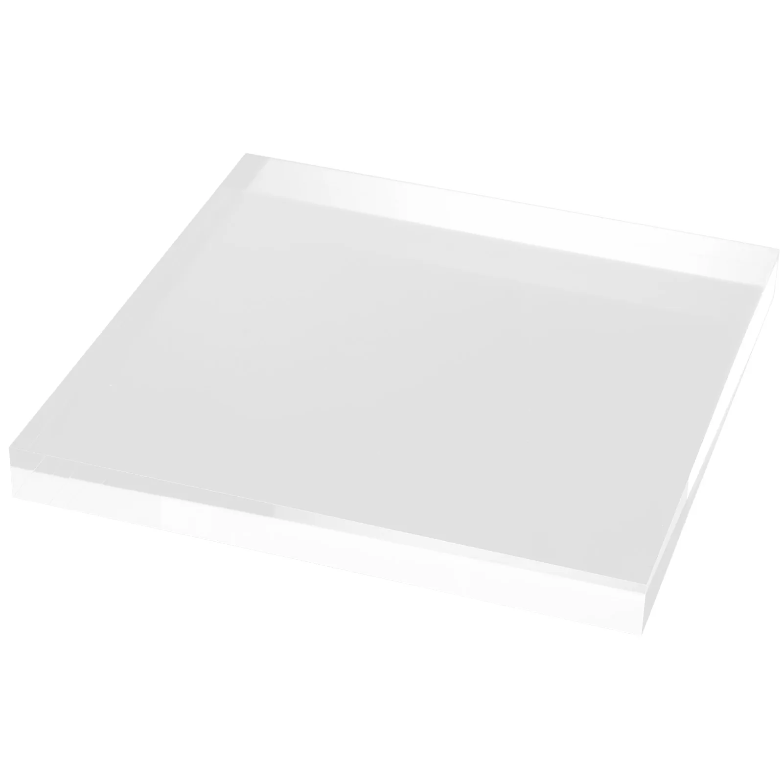 Acrylic Display Base Clear Square Craft Jewelry Holder Stand Desktop Organizer Home Decor Display Stand