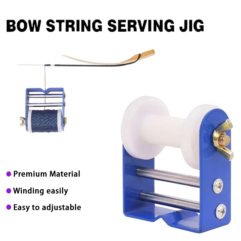 Bow String Serving Jig Metal ABS Plastic Bowstring Winding Tool Compound Recurve Bow Archery Accessories