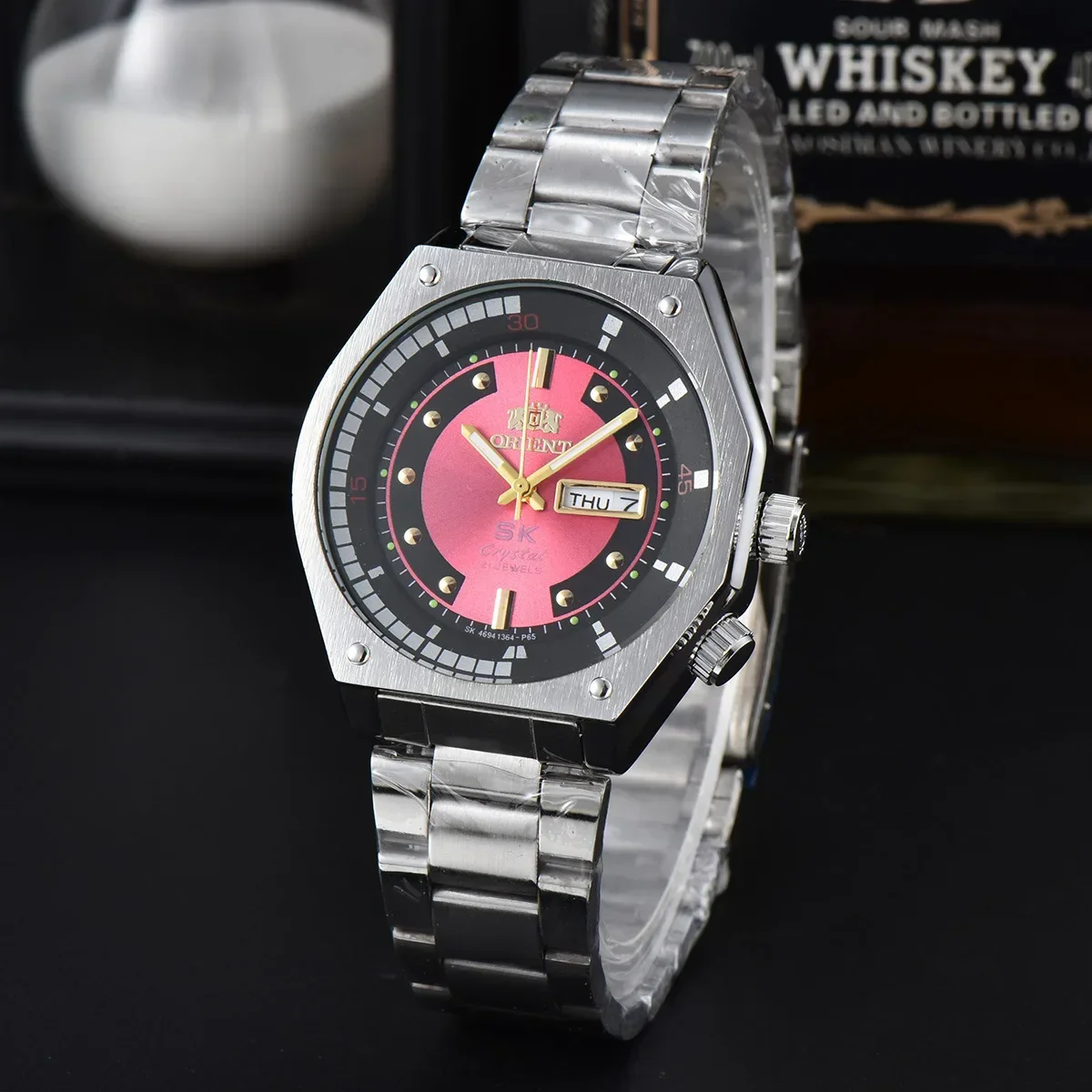 المشرق مزدوجة الأسود العلامة التجارية الأعلى اليابان ساعة حركة كوارتز مقاوم للماء ساعة مشهورة ساعات رجالي كول Relogio Masculino