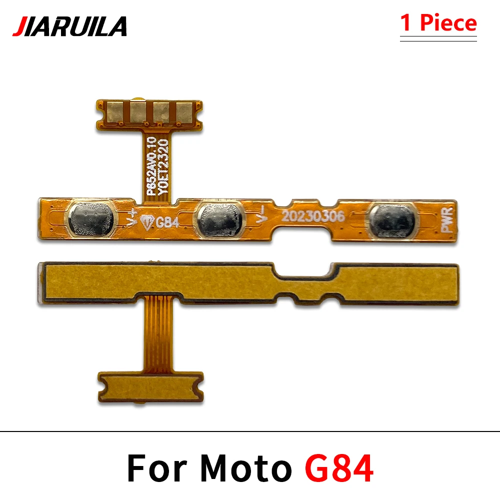 50Pcs，NEW Power Switch On/Off Button Volume Key Button Flex Cable For Moto G22 G32 G40 Fusion G42 G54 G82 G84 G34 5G G24 G04 G14