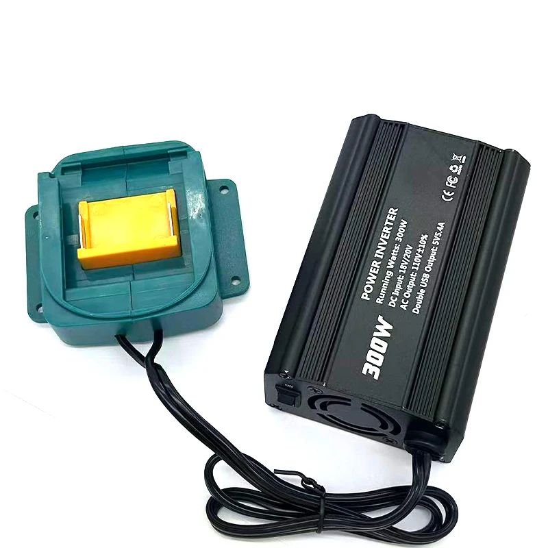 Station d'alimentation portable 300W compatible avec les batteries BL1815 48-11-1820 18/20V, transformateur intelligent, adaptateur pour travaux en extérieur
