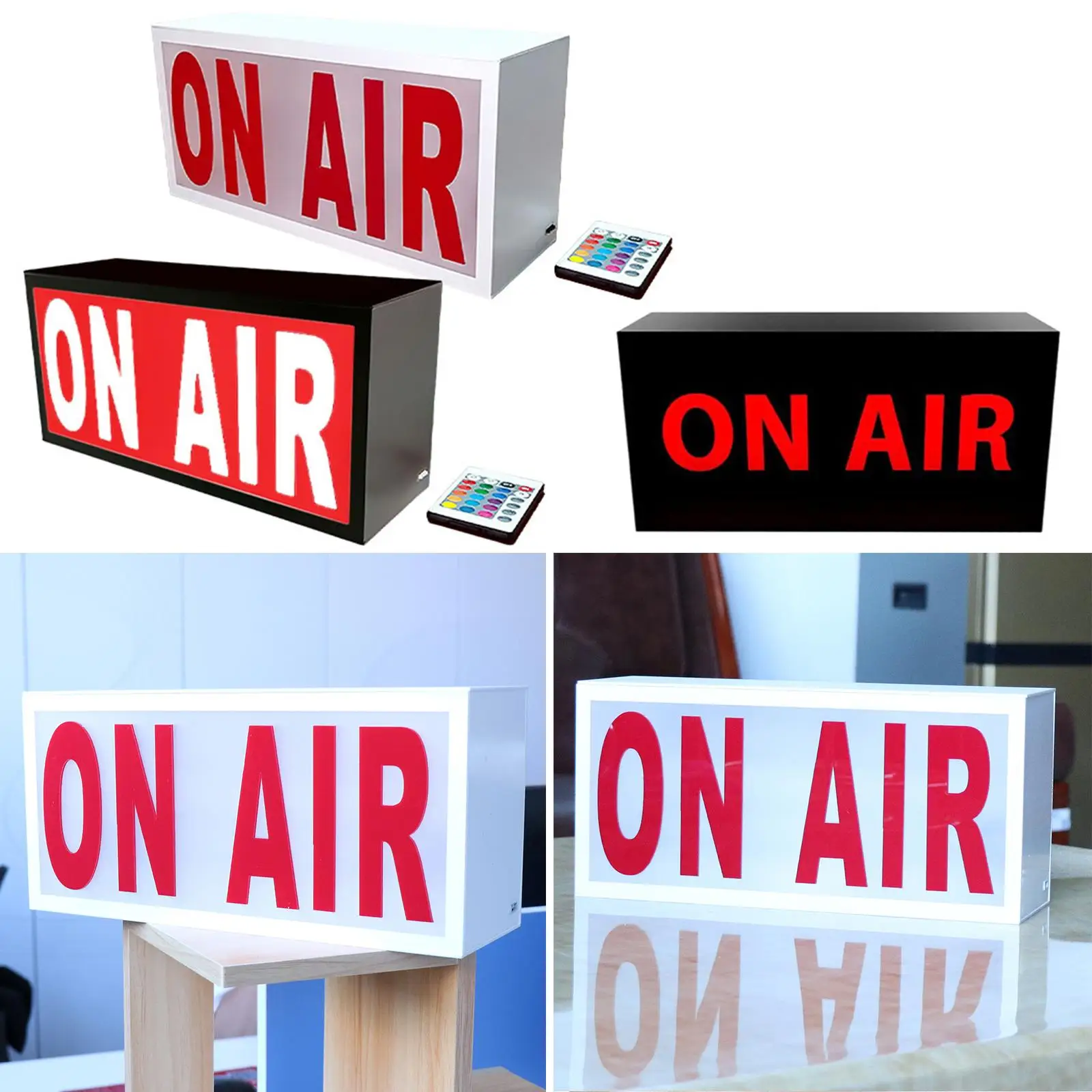 On The Air Light up Sign LED Illuminated with Dimmable Function Recording Sign for Bar Cinema Studio Pub Wall Decor