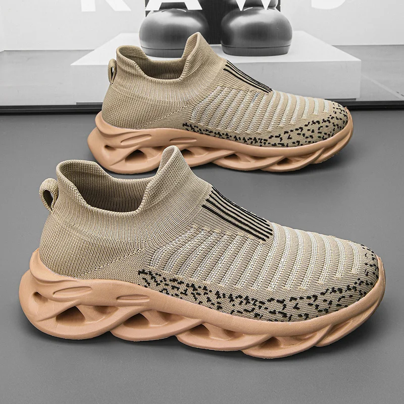 

Мужские кроссовки, легкие кроссовки на плоской мягкой подошве, уличные летние дышащие кроссовки с сеткой, большой размер 2025, новые теннисные туфли для мужчин