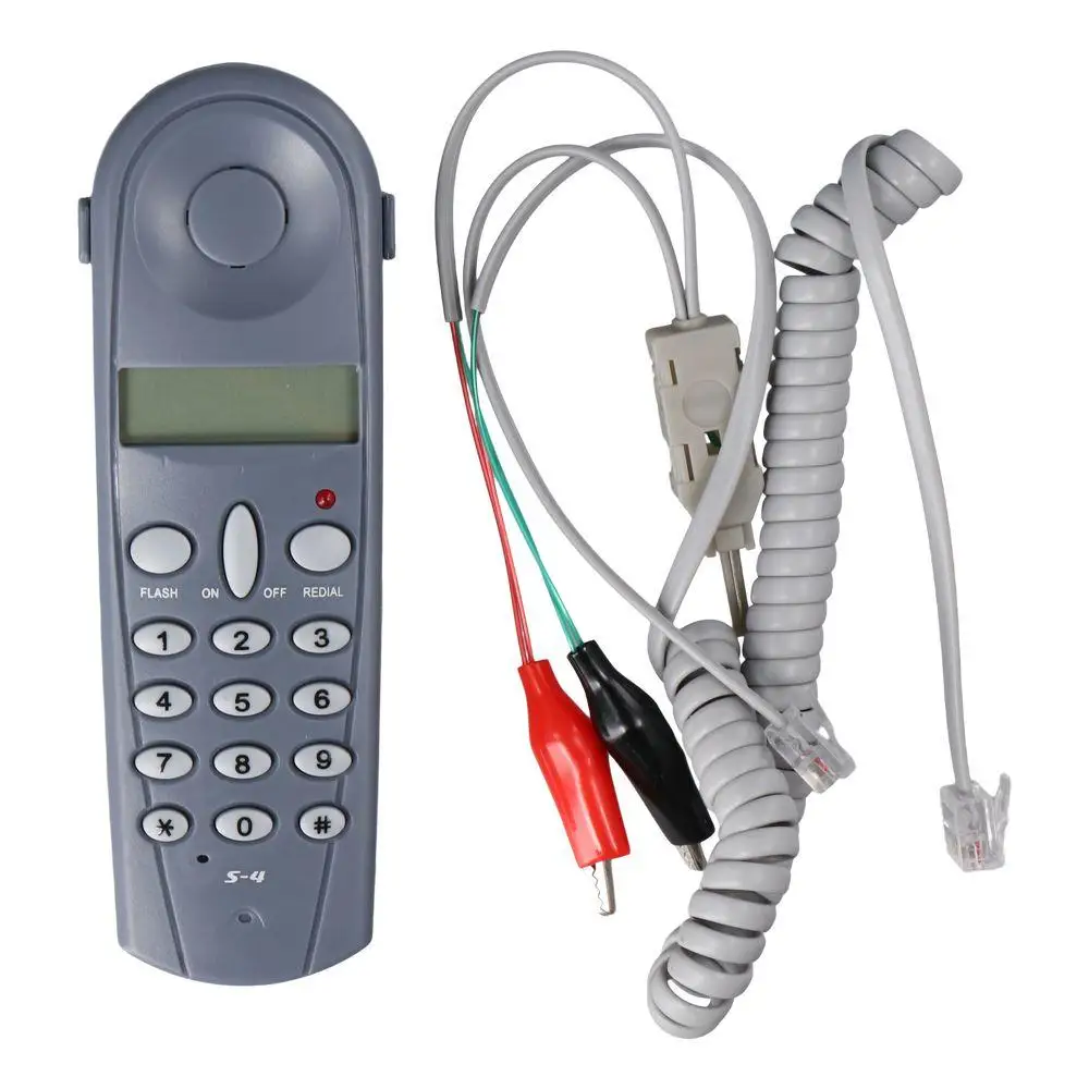 Profesjonalne urządzenie Szary Tester kabli sieciowych Telefon Telefon Tester testu stykowego Lineman Awaria linii kablowej