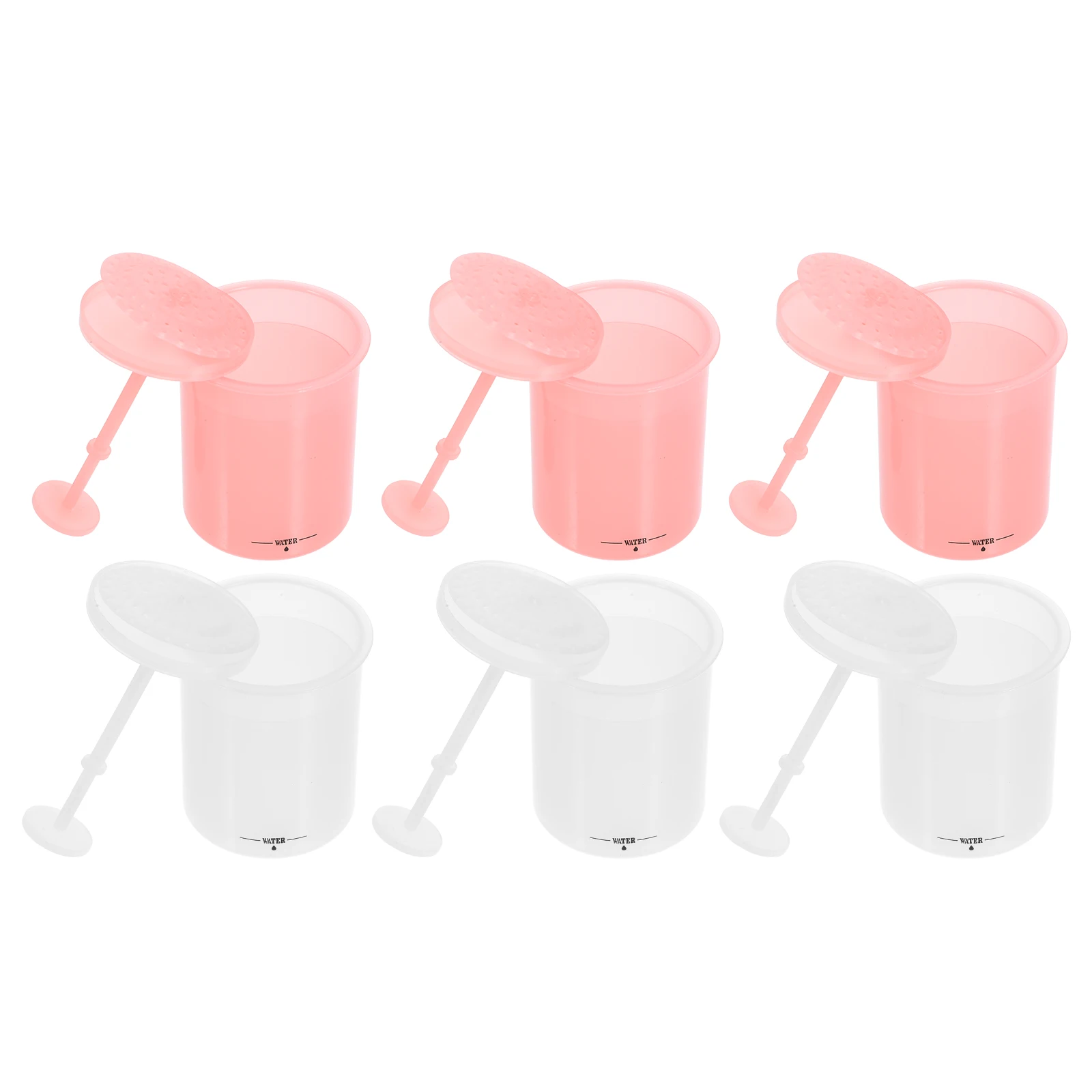 

6pcs Face Foam Maker For Clean Pores Bubbler Tool Lightweight Foaming Cup Simple Design Skincare Foam Bottle Facial