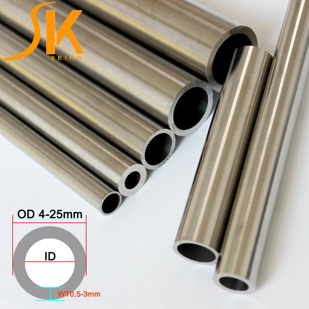 304 Stainless Steel Precision Pipe Outer Diameter 25mm Inner Diameter 23mm 22mm 20mm 19mm Polished inside outside OD6 to OD25mm