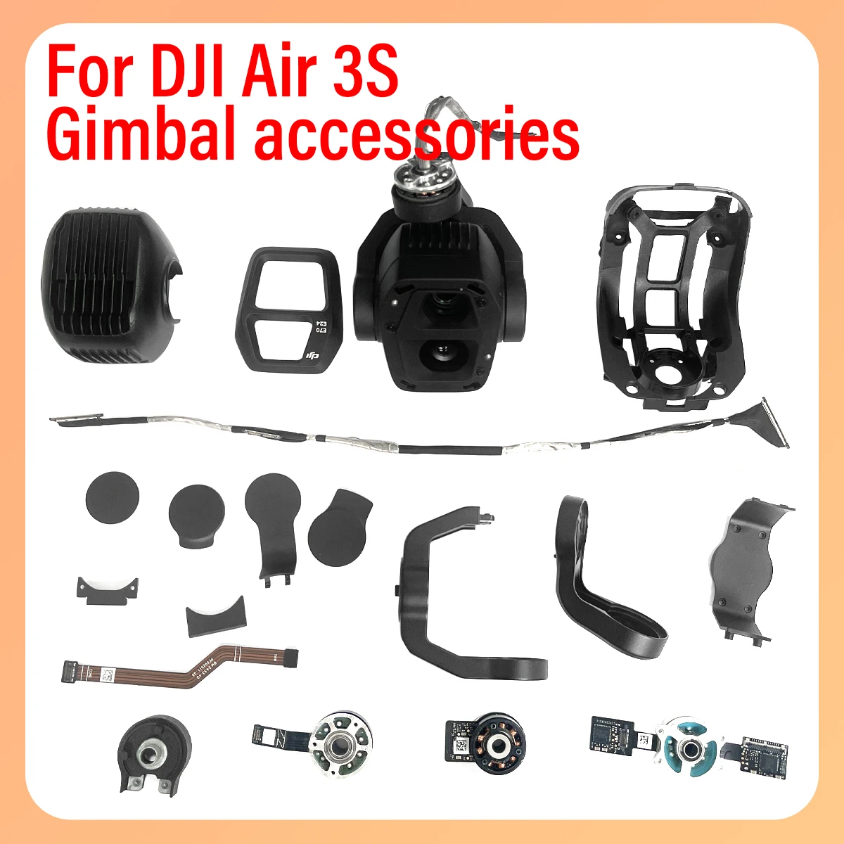 

Original Mavic Air3s gimbal yaw ypr motor upper lower brackets shock absorber y 'axis cable cover plate suitable for DJI AIR3