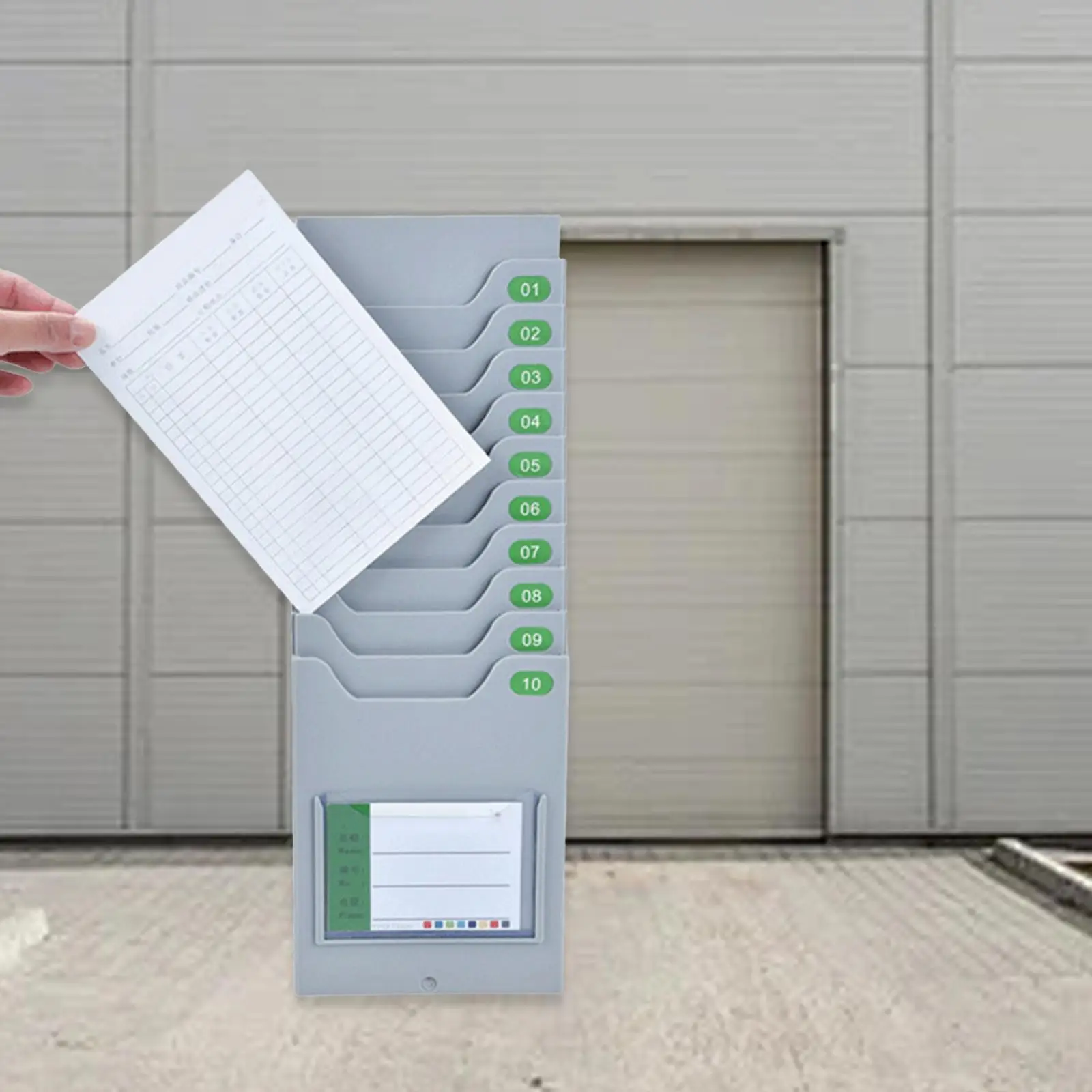 Tijdkaarten Rack Aanwezigheid Payroll Recorder voor Office Punch in Clock Out Time