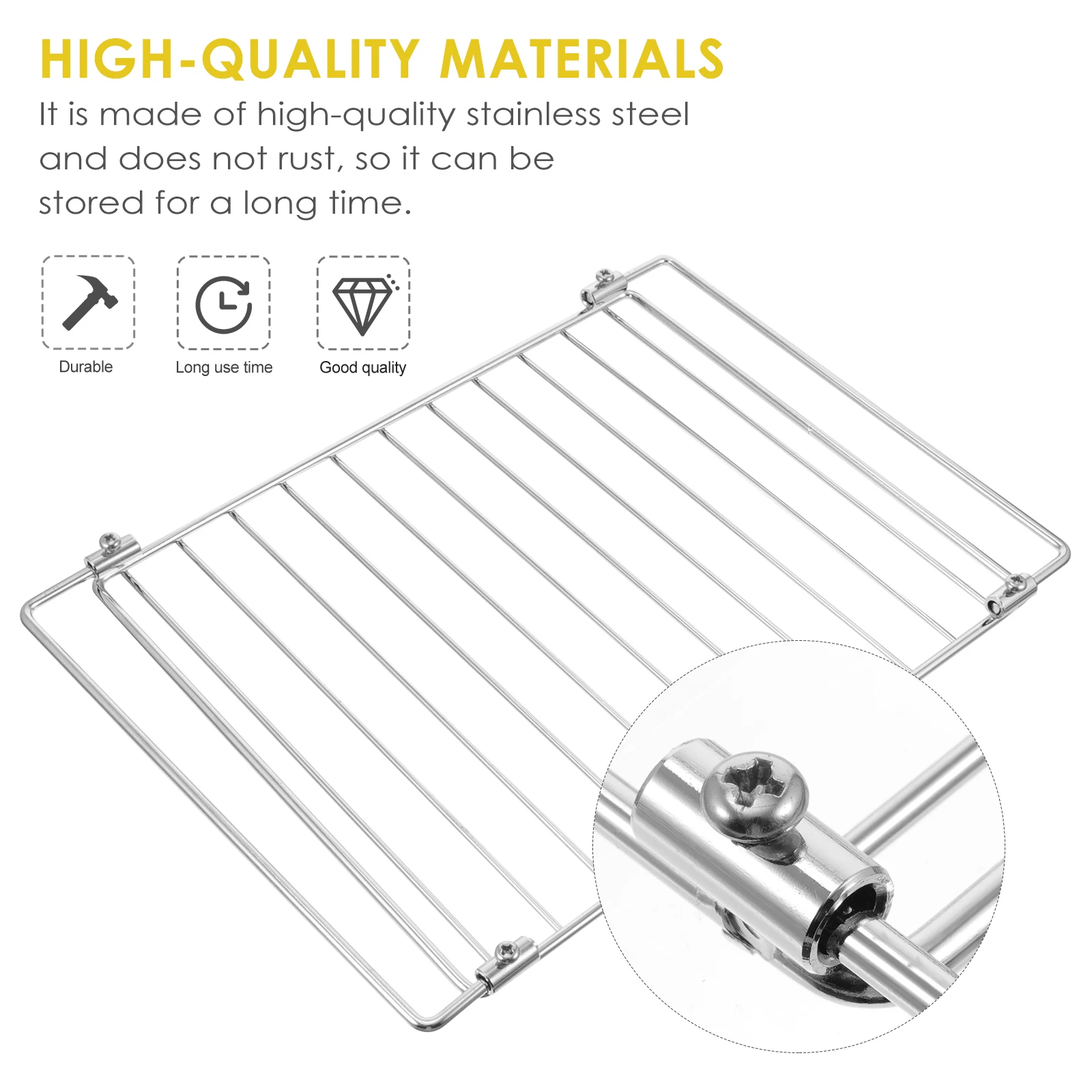 

Telescopic Net Rack Electric Oven Grill Mesh Stainless Steel High Temp Resistant Easy Care Bbq Accessory Electric Oven Rack