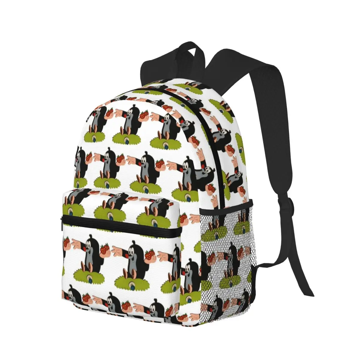 

Mole Happy Krtek Student Backpack School Bag Hiking Travel Daypack for Boys Girls Bookbag Shoulder Bags