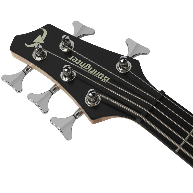 5-String 24-Fret Full Enclosed Coiler MMB-5 Active Pickup Mahogany Maple Rosewood Top Log Color Guitar