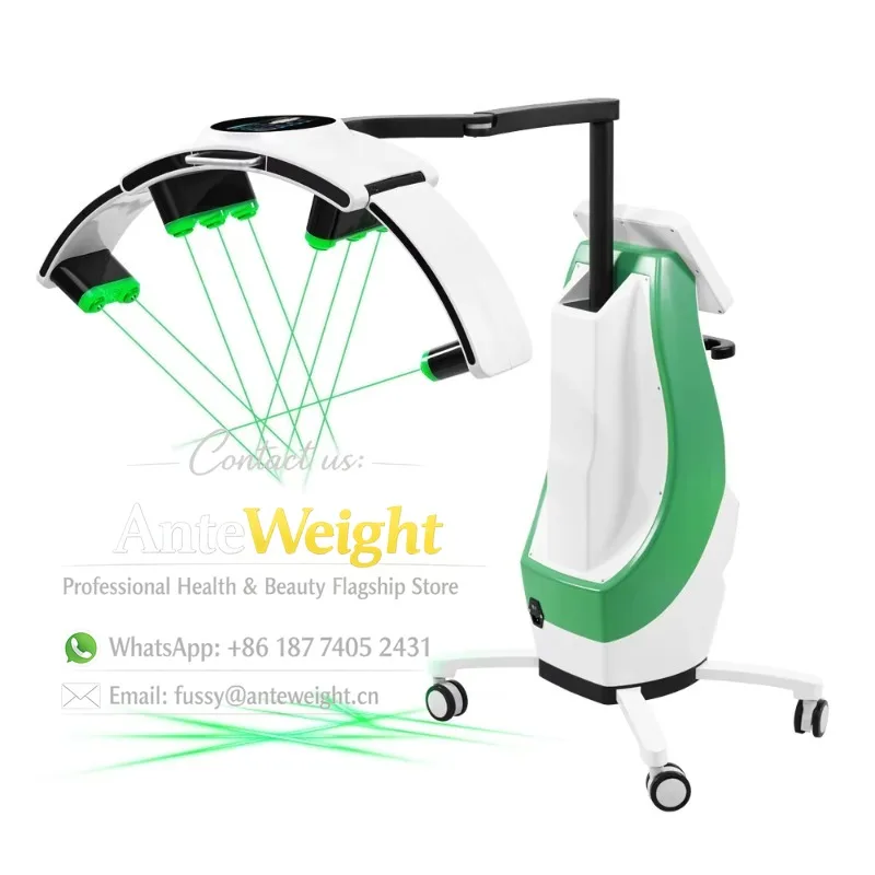 532nm 10d Emerald Laser Fat Removal Machine Cellulite Remove Green/red Laser Therapy for Weight Loss 635nm 10d Laser Slimming