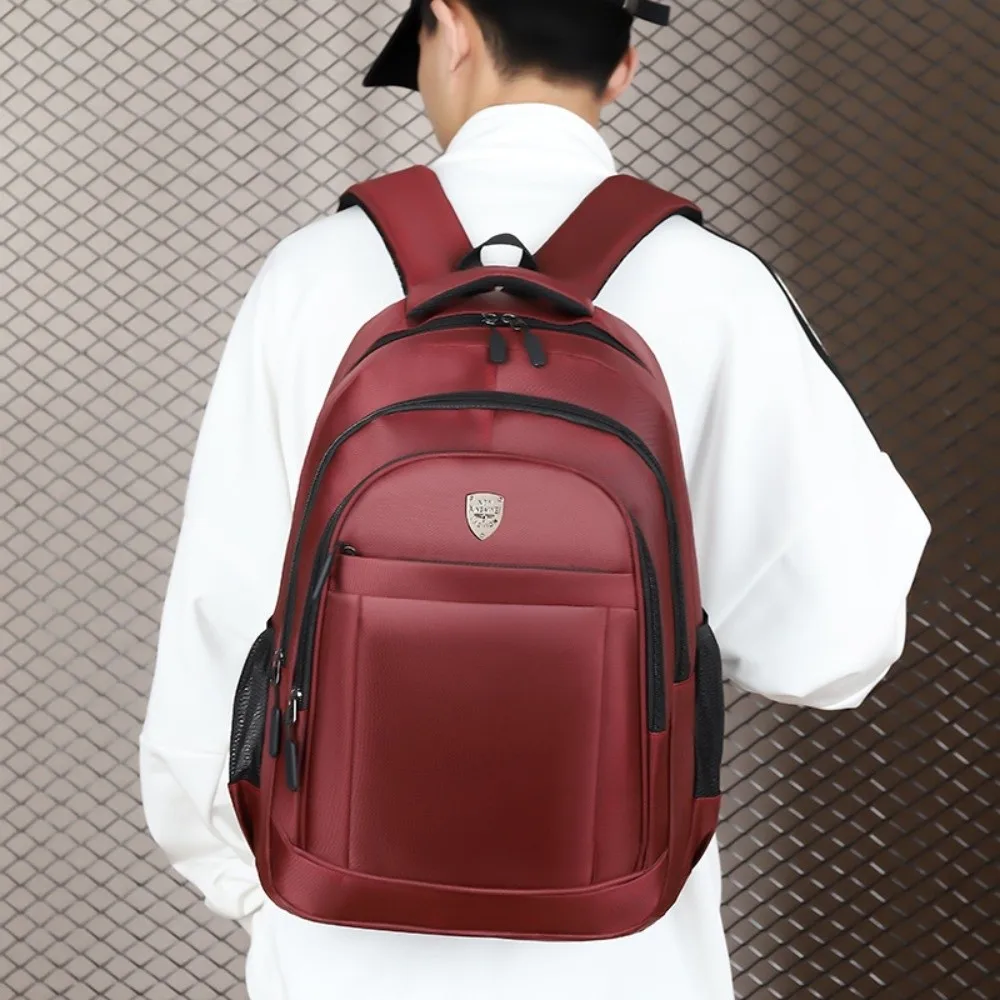 

Водонепроницаемые большие рюкзаки, большая вместимость, износостойкая школьная сумка для студентов, однотонный дорожный рюкзак из ткани Оксфорд, дорожный рюкзак