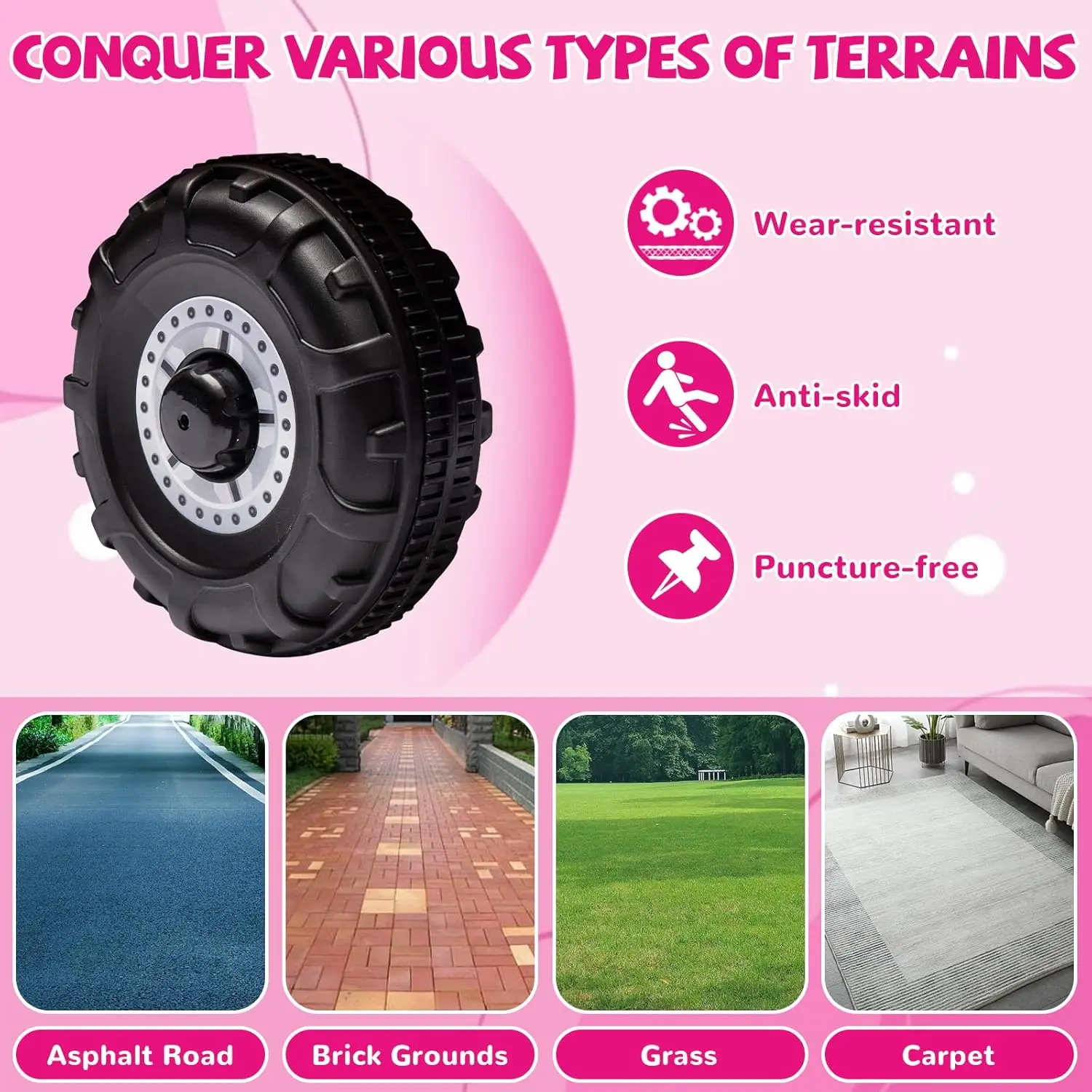 Ride on Truck pour enfants Voiture électrique avec rangement spacieux Lumières LED de musique Batterie rechargeable et bouton de démarrage facile Jouet pour tout-petits