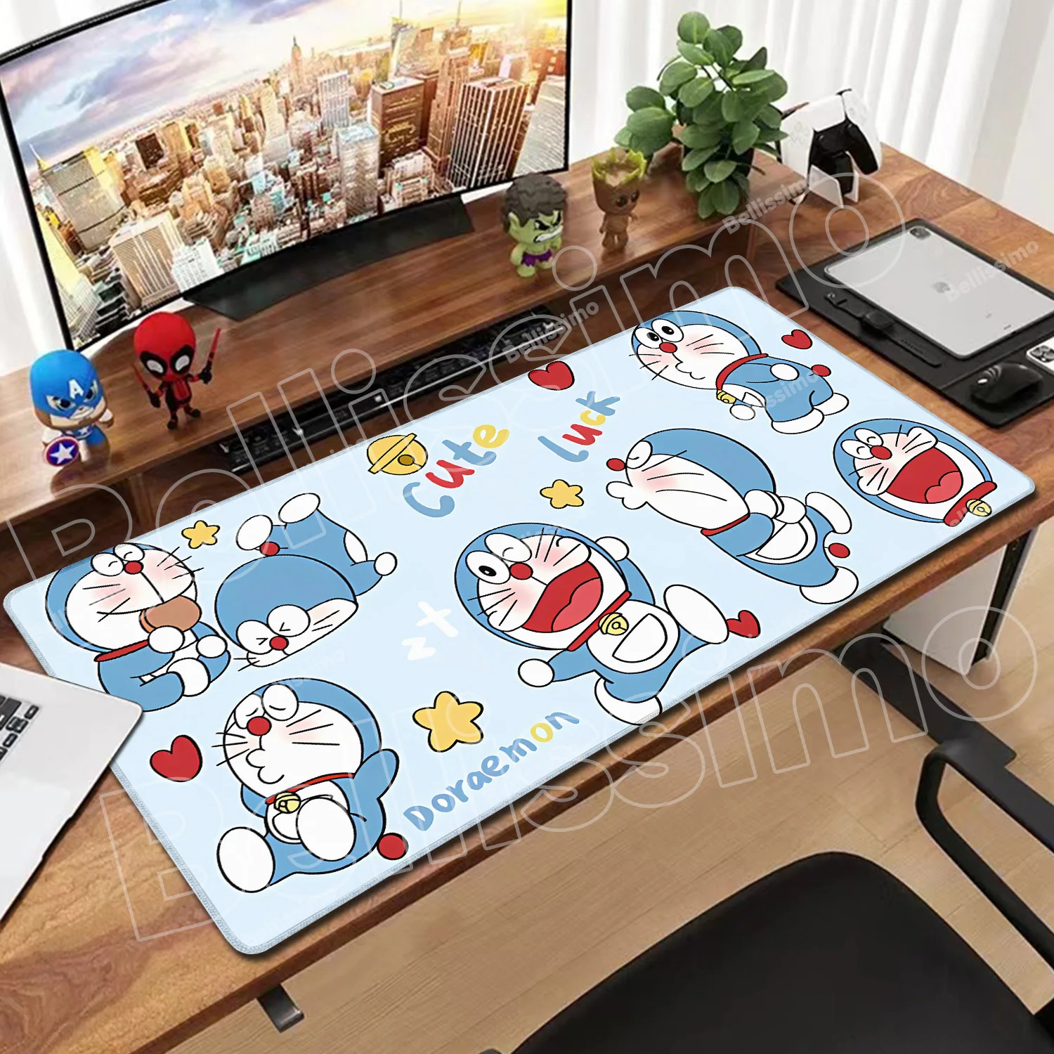 

Mousepad Large D-doraemon Computer Gaming Accessory PC Decorate desktop Desk Mats Anti-slip Laptop Soft Natural Rubber Mouse Pad