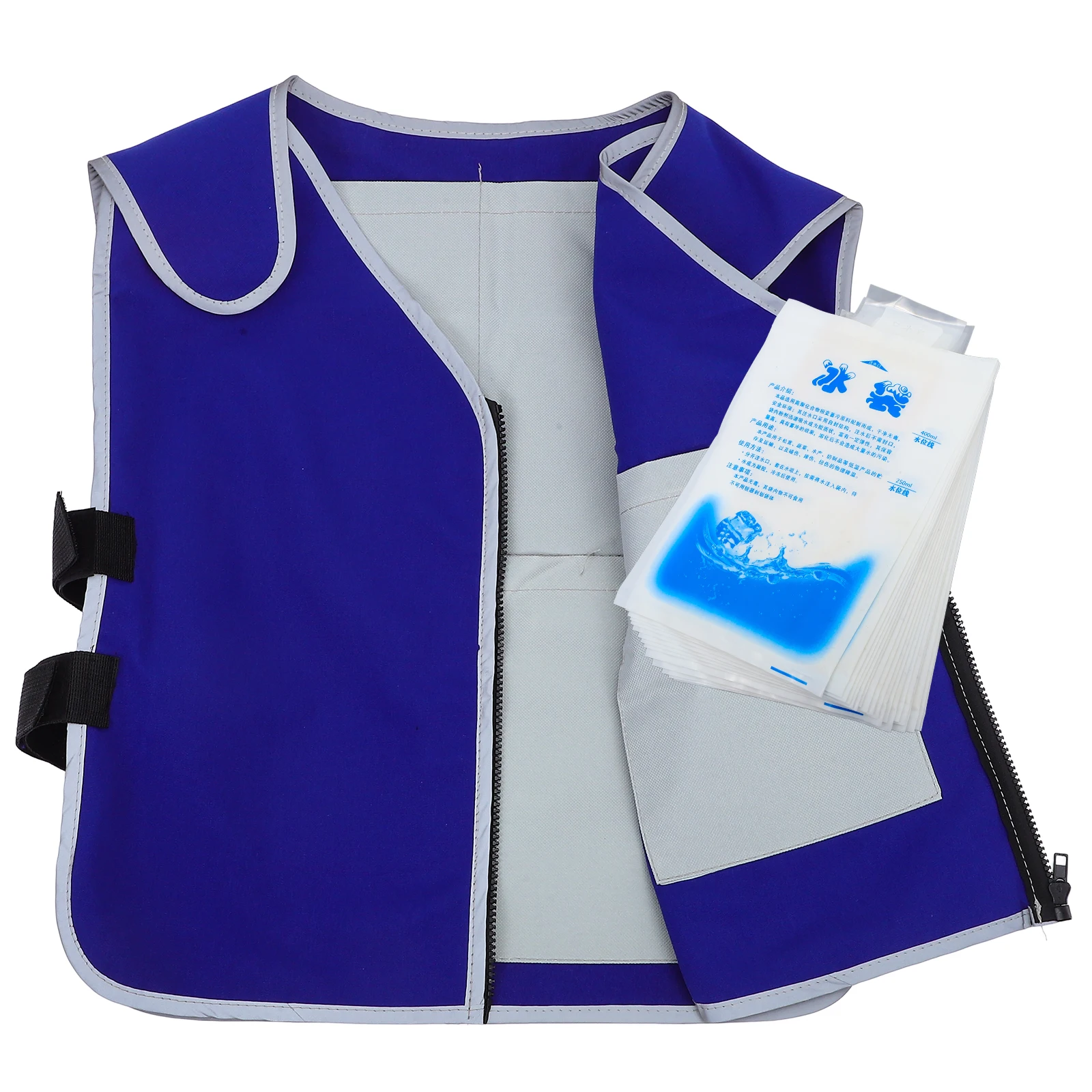 

21pcs Cooling Men 20 Ice Packs Elastic Breathable Outdoor Workshop Clothing Summer Cooling Vest For Men Reusable