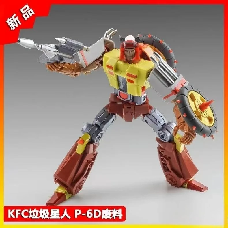 In Voorraad Getransformeerd Speelgoed KFC Speelgoed Eavi Metal P-6F Gunker Junkion KFC P6F Action Figure Speelgoed Collectie Gift