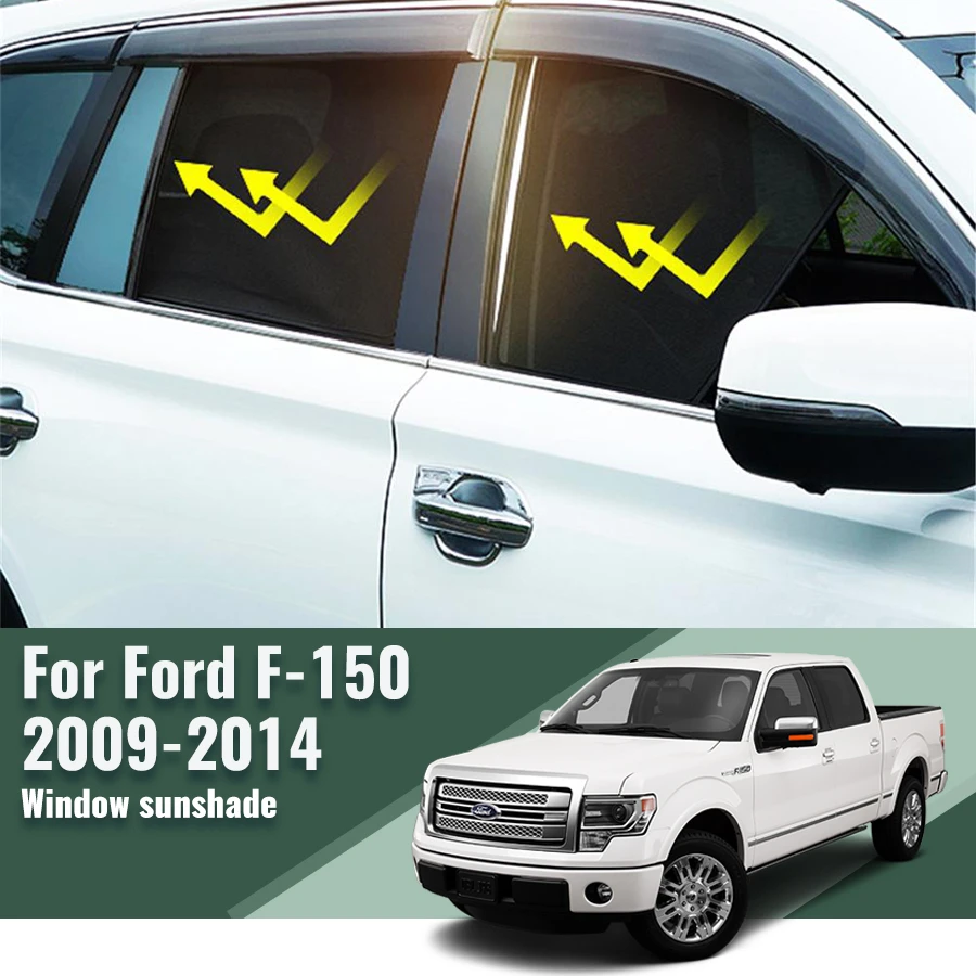 

For Ford F-150 F150 2009 2010 2011 2012 2013 2014 Magnetic Car Sunshade Front Windshield Curtain Rear Side Window Sun Shade