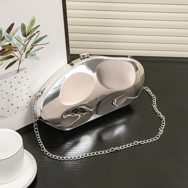 

Women Acrylic Shell Bag Cute Evening Clutch Bag For Wedding Party Small Gold Purses Designer Summer Beach Handbags