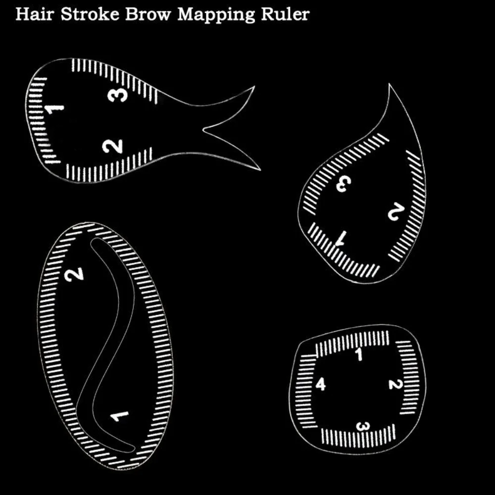 Gifts Fast Drawing Brow Mapping Ruler Reusable Shaping Drawing Eyebrow Desgin Ruler Eyebrow Mapping Ruler Supplies