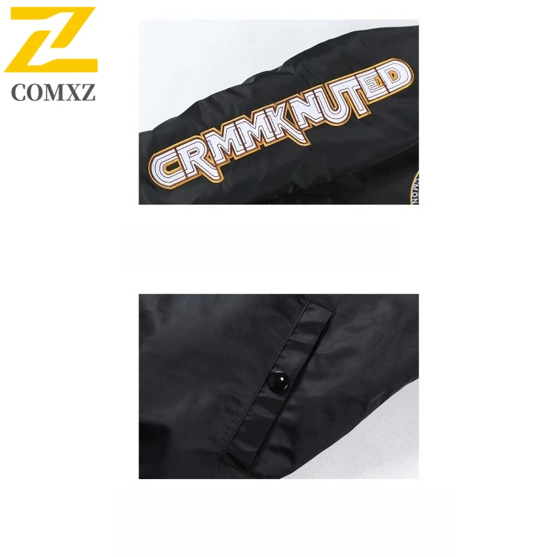 Mens MA1 Bomber Jacket Spring Autumn American Style Embroidered Baseball Coat Solid Color Sportswear Windproof Tactic Outerwear