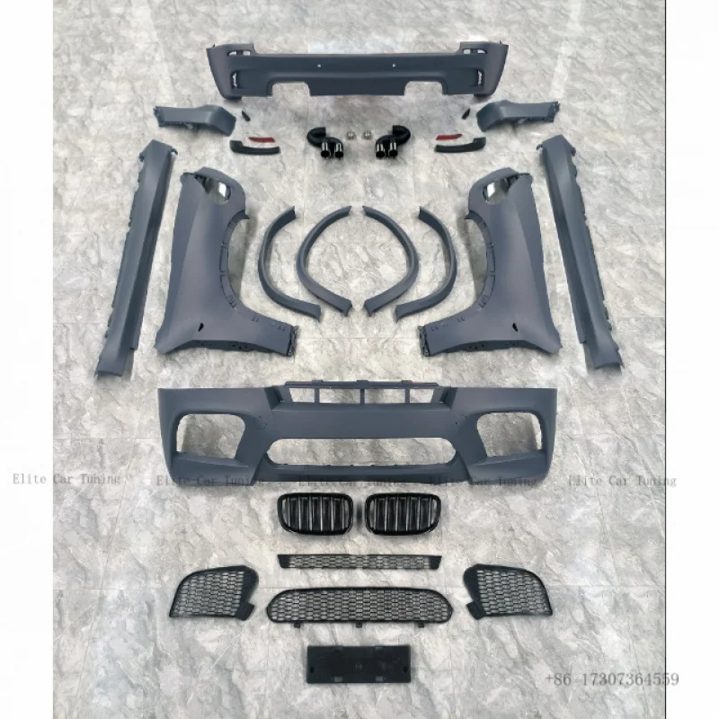 

Комплекты обвесов E70 (11-13) для BMW E70 X5: Обновление до X5M (передний и задний бамперы, круглые расширители арок)