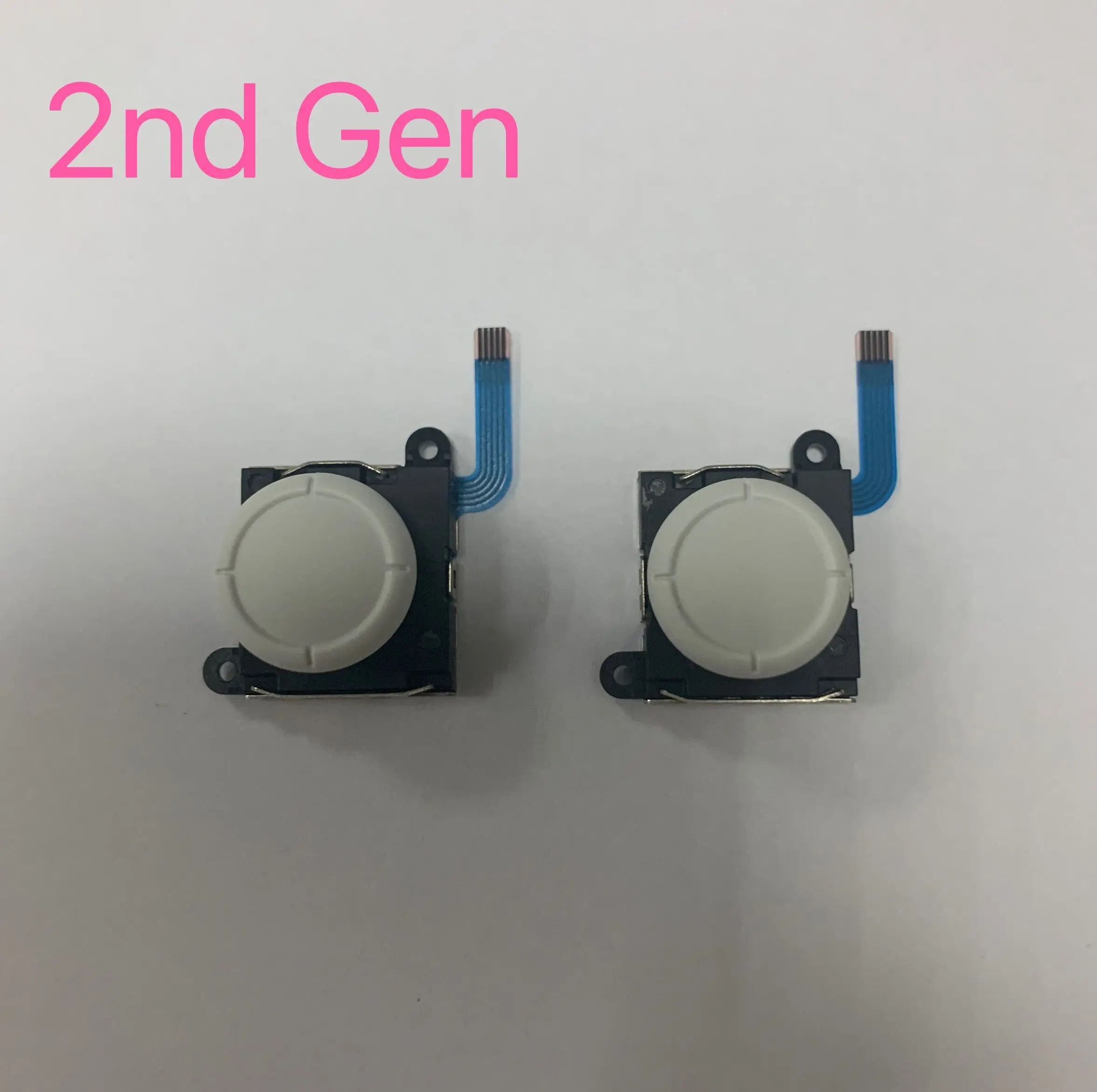 2nd GEN الأصلي جديد 1 زوج = 2 قطعة لنينتندو سويتش Ns لايت وحدة التحكم Joycon لوحة ألعاب تحكم ثلاثية الأبعاد عصا التحكم التناظرية الروك زر