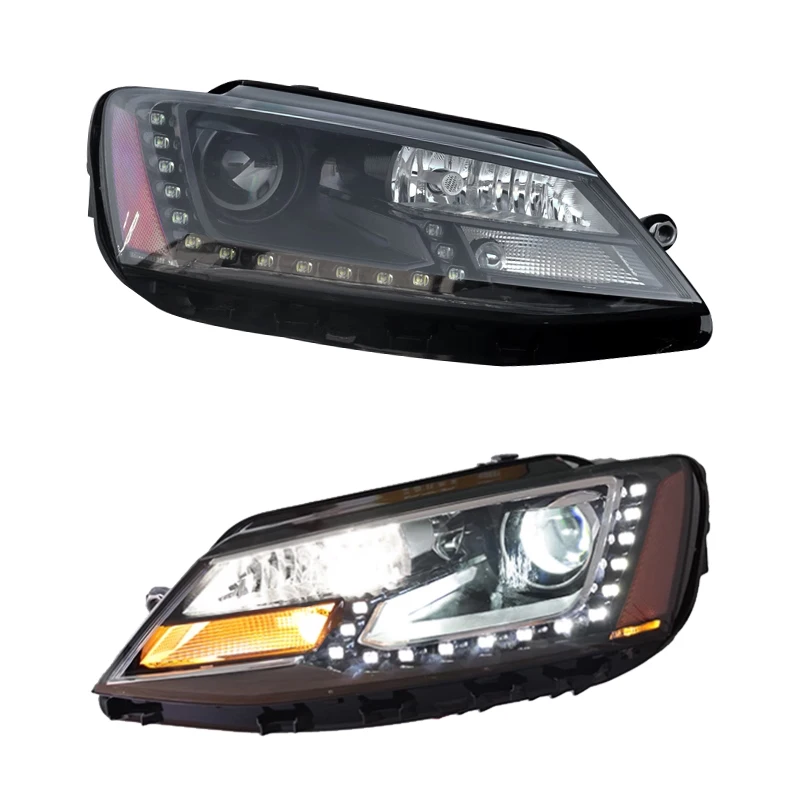 

For Volkswagen Jetta MK6 LED Headlight 2011 2017 DRL Headlamp Upgrade Jetta GLI Mk6 Accessories VW Car Head Light Lamp Assembly