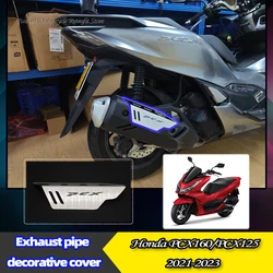 For Honda PCX160 PCX125 2021 2022 2023 Motorcycle Modifications Accessories PCX 160 PCX 125 Exhaust pipe decorative cover