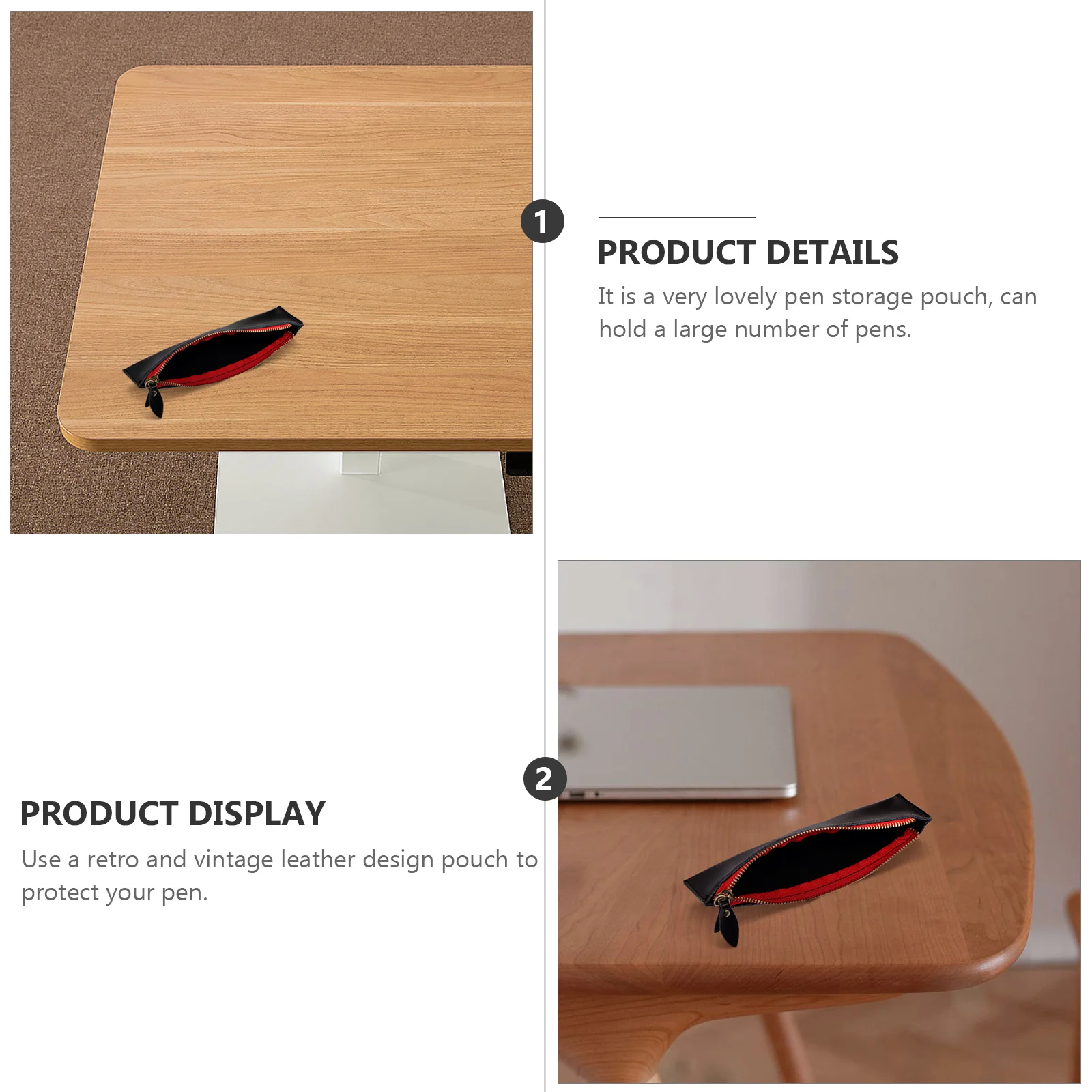 

1Pcs Vintage Pen Bag Multipurpose Stationery Accessory Pencil Box Practical Gift Bag Pen Box