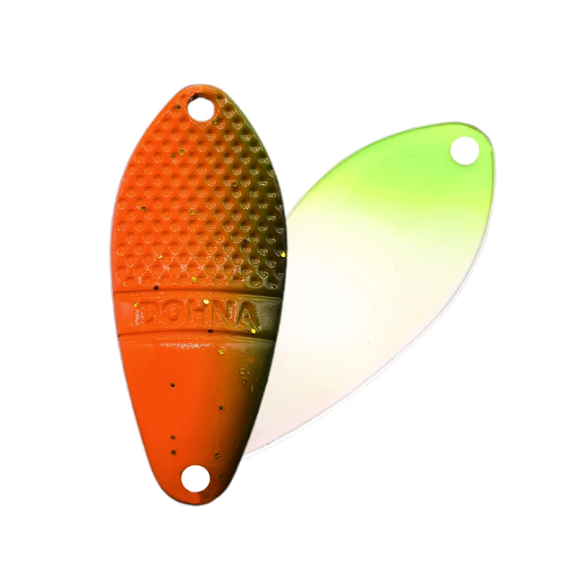 Peche Leurre Pesca Spoon ca. 3g 30mm Bunter Spoon-Köder aus Kupfermetall, Angelköder, Schwimmköder für Forelle, Chub, Barsch, Lachs