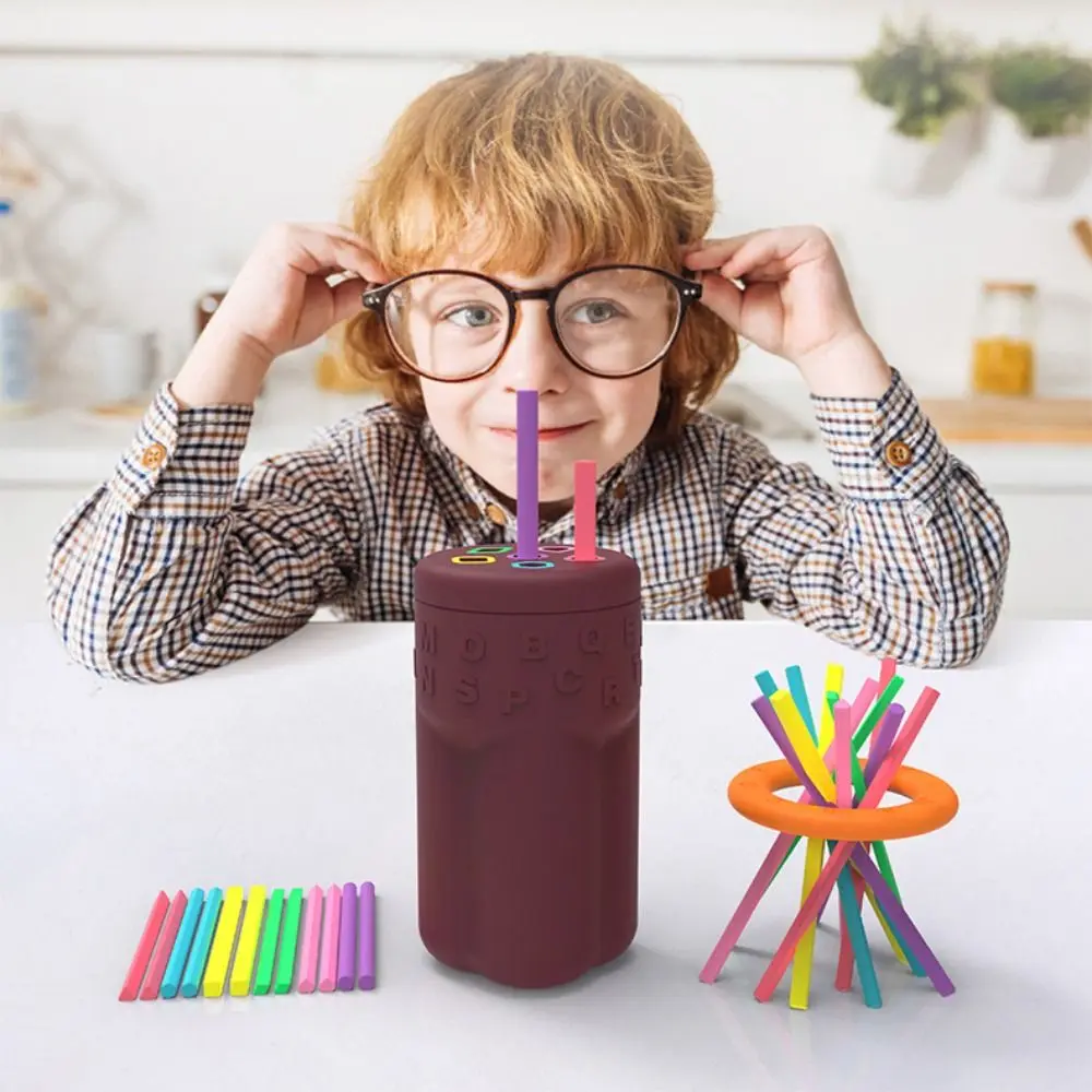 Colorful Design Shape Sorting Box Silicone Material Shape Sorting Fine Motor Skills Toys Balance Game Sensory Stimulation