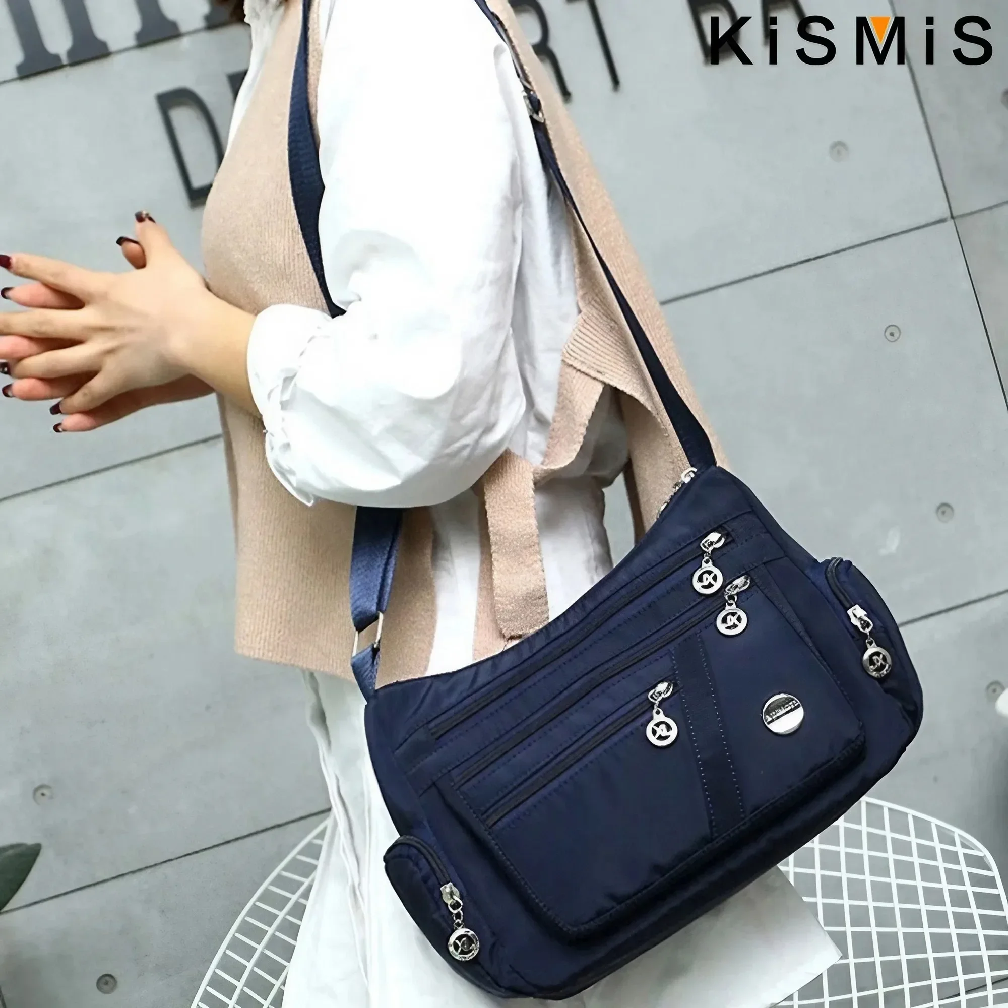 KISMIS 1PC Fashion Women Single Shoulder Bag Crossbody Bag Casual Handbags Messenger Bag Waterproof Oxford Bag