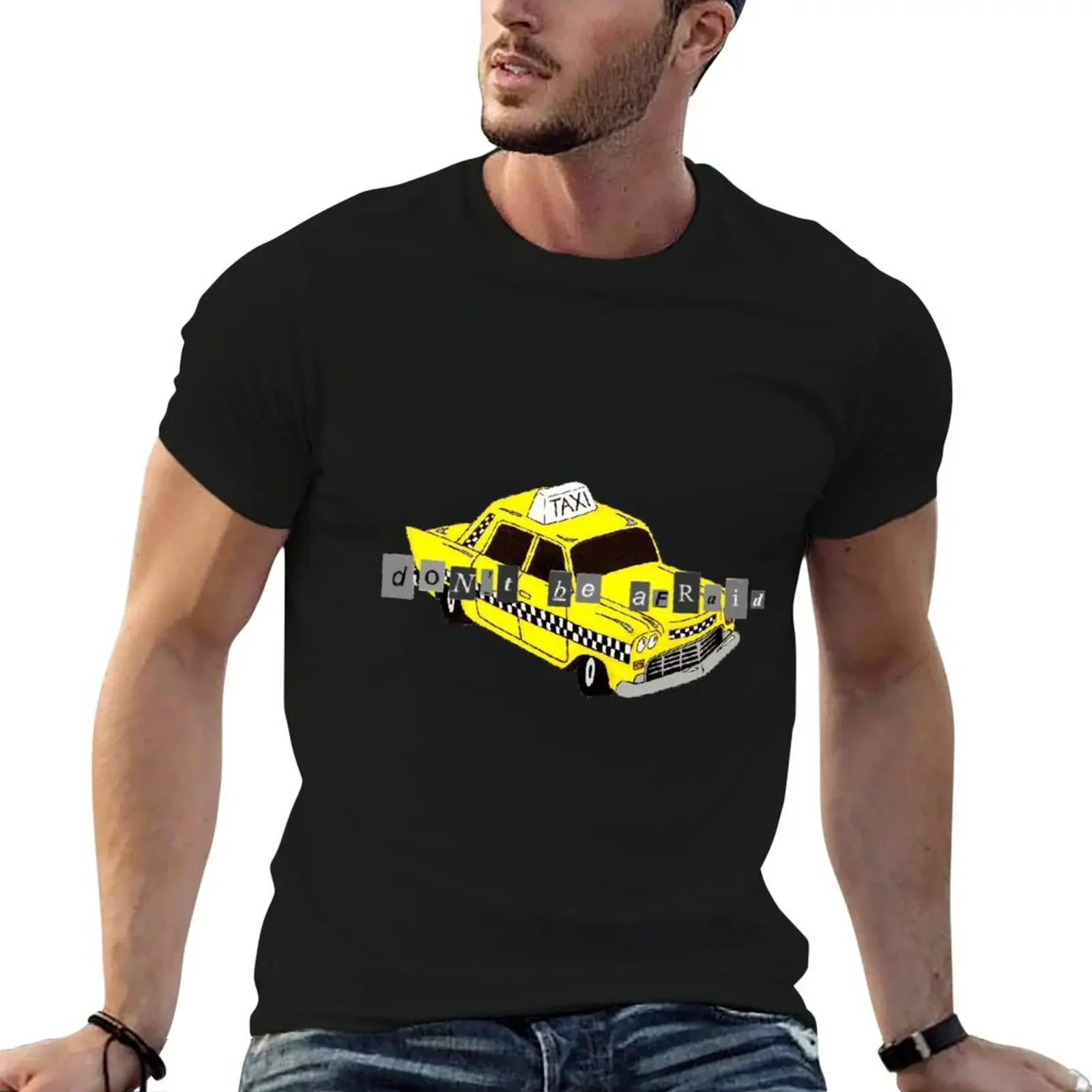 

Taxi Cab T-Shirt boys whites summer tops blanks customizeds mens graphic t-shirts hip hop