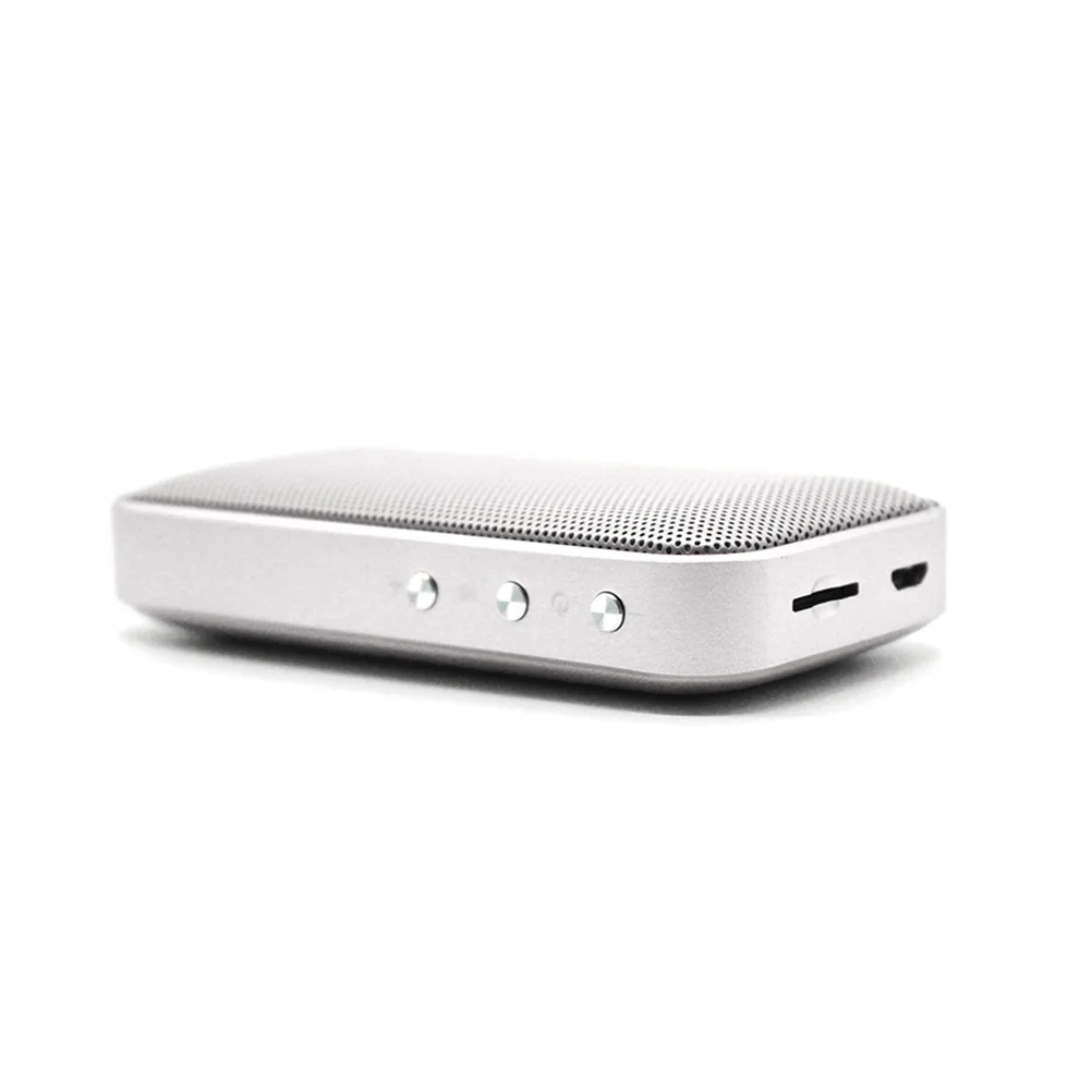 مكبر صوت لاسلكي صغير Bt-209 مشغل Mp3 محمول مع مضخم صوت جهير للمنزل والمكتب وسادة هاتف إطار معدني أسود #6