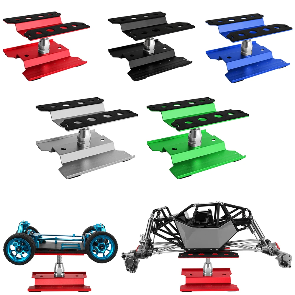 Aluminum Alloy RC Car Repair Stand Workstation RC Work Stand for SCX10 TRX4M 1/10 1/8 Buggy Crawler Car