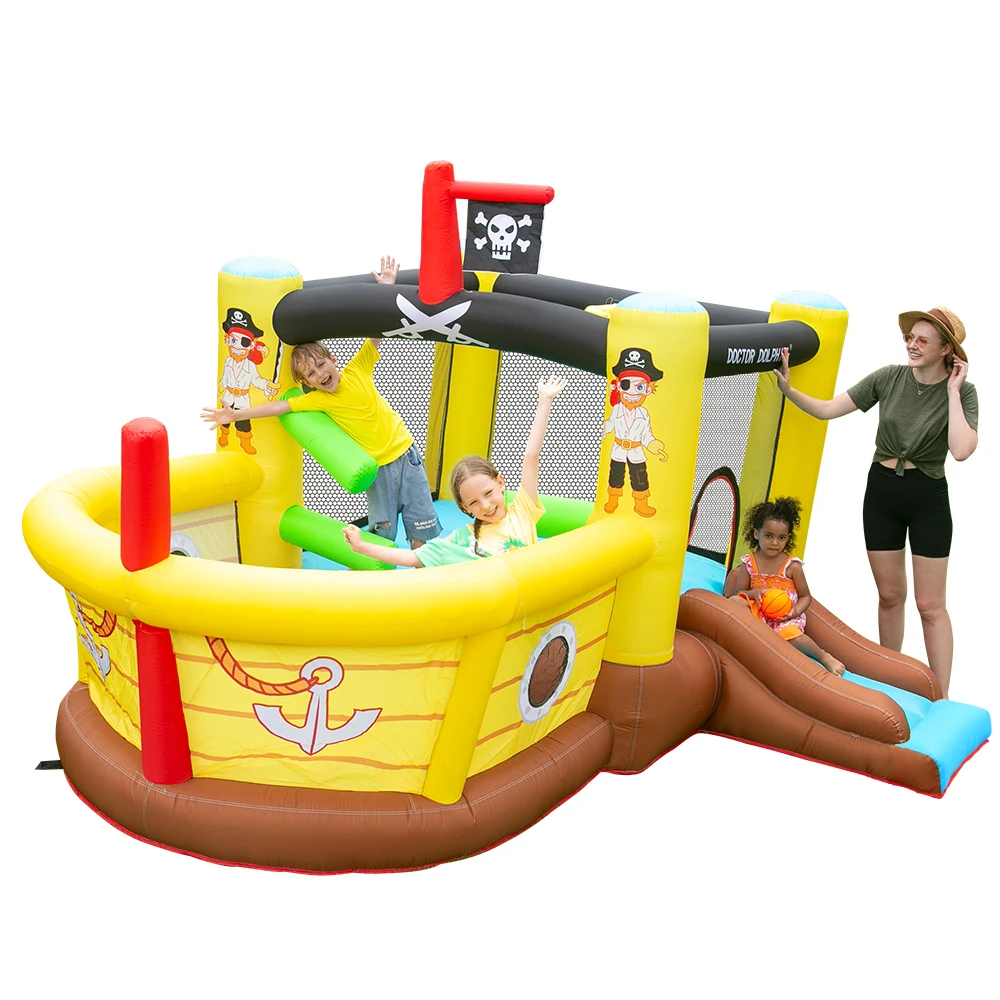 

Doctor Dolphin Hot Sale Combo Slide Jumping Castle CE Bouncing Castle Juegos Infantiles Moon Bounce House For Kids