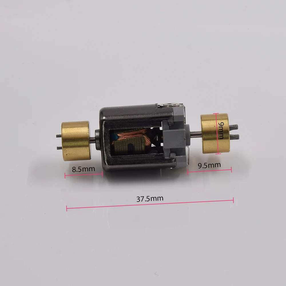 Micro Mini 10mm*15mm Electric Motor DC 6V-12V 26800RPM High Speed 1.5mm Dual Shaft for RC N-Scale HO Slot Car Rail Model view 5