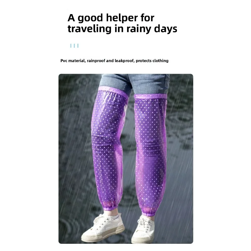 Waterproof PVC Adjustable Drawstring Leg Covers Knee Protection Cycling Rainproof Oil Resistant Tea Picking Aquaculture Work New