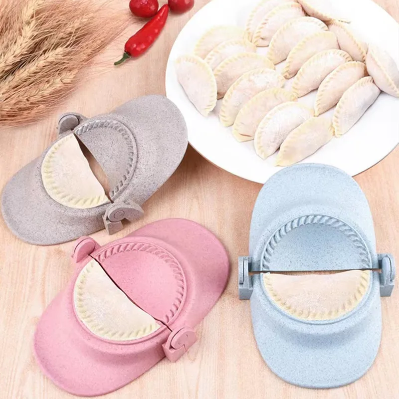 

Dumpling Mold Household Practical Kitchen Supplies Creative Manual Dumpling Clip Wheat Straw Pressure Molds For Dumpling Making