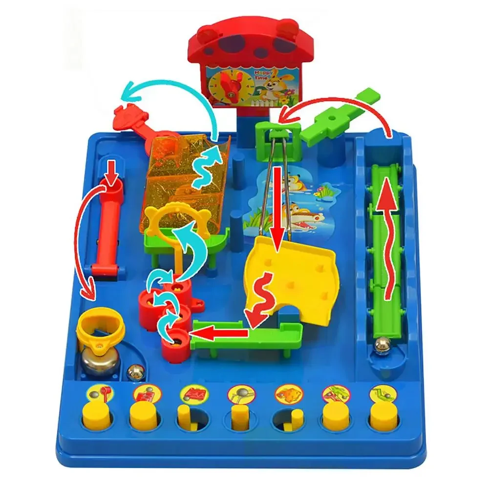 Screwball Scramble Games Spiral Ball Scramble Playsets 8 niveles de divertido laberinto juguetes educativos Blues Pistas juguetes para niños y niñas