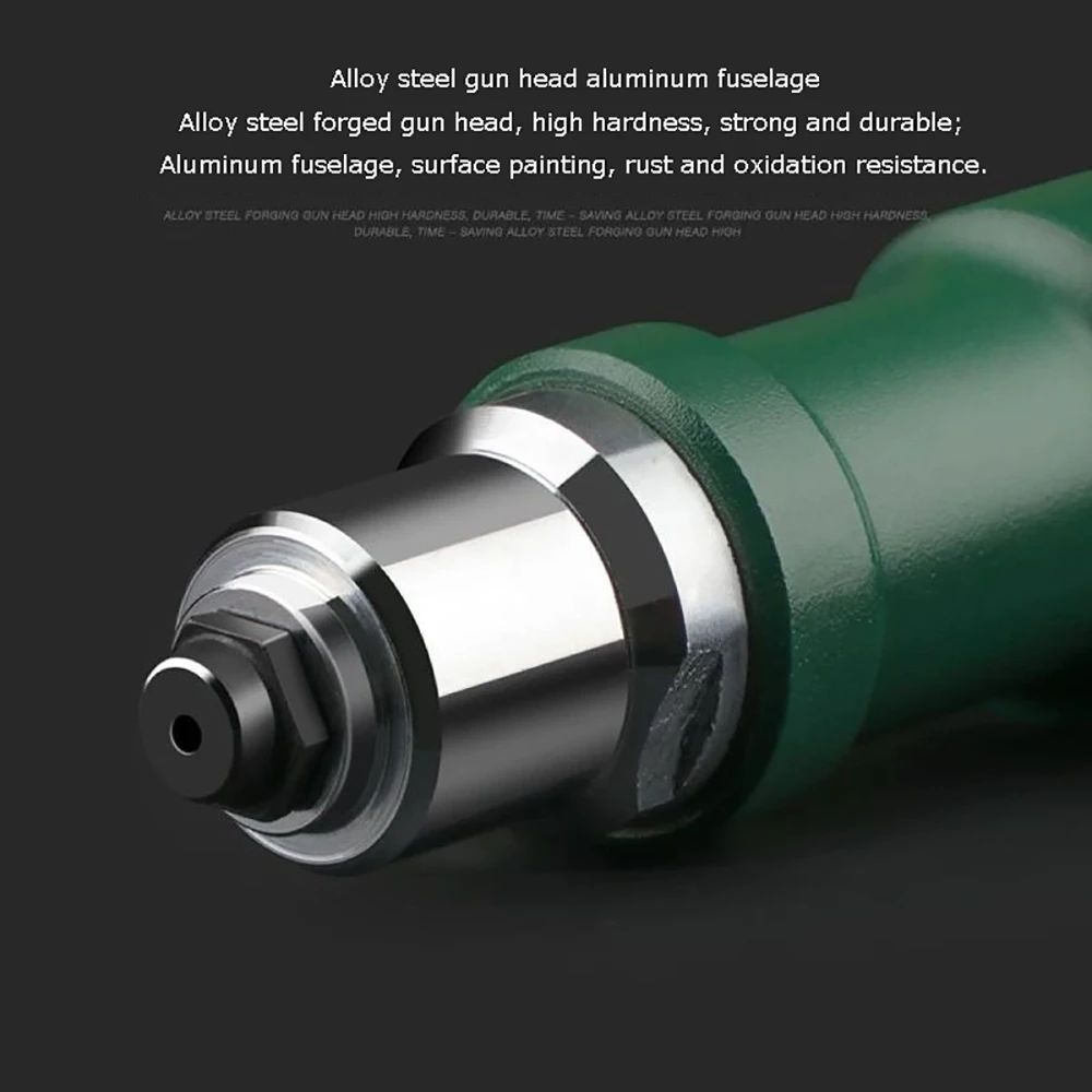 Pistola remachadora eléctrica con boquilla de 6,4 MM, cabezal de conversión de 8MM, pistola remachadora, remache de uñas, taladro electromecánico de 4,0mm-6,4mm