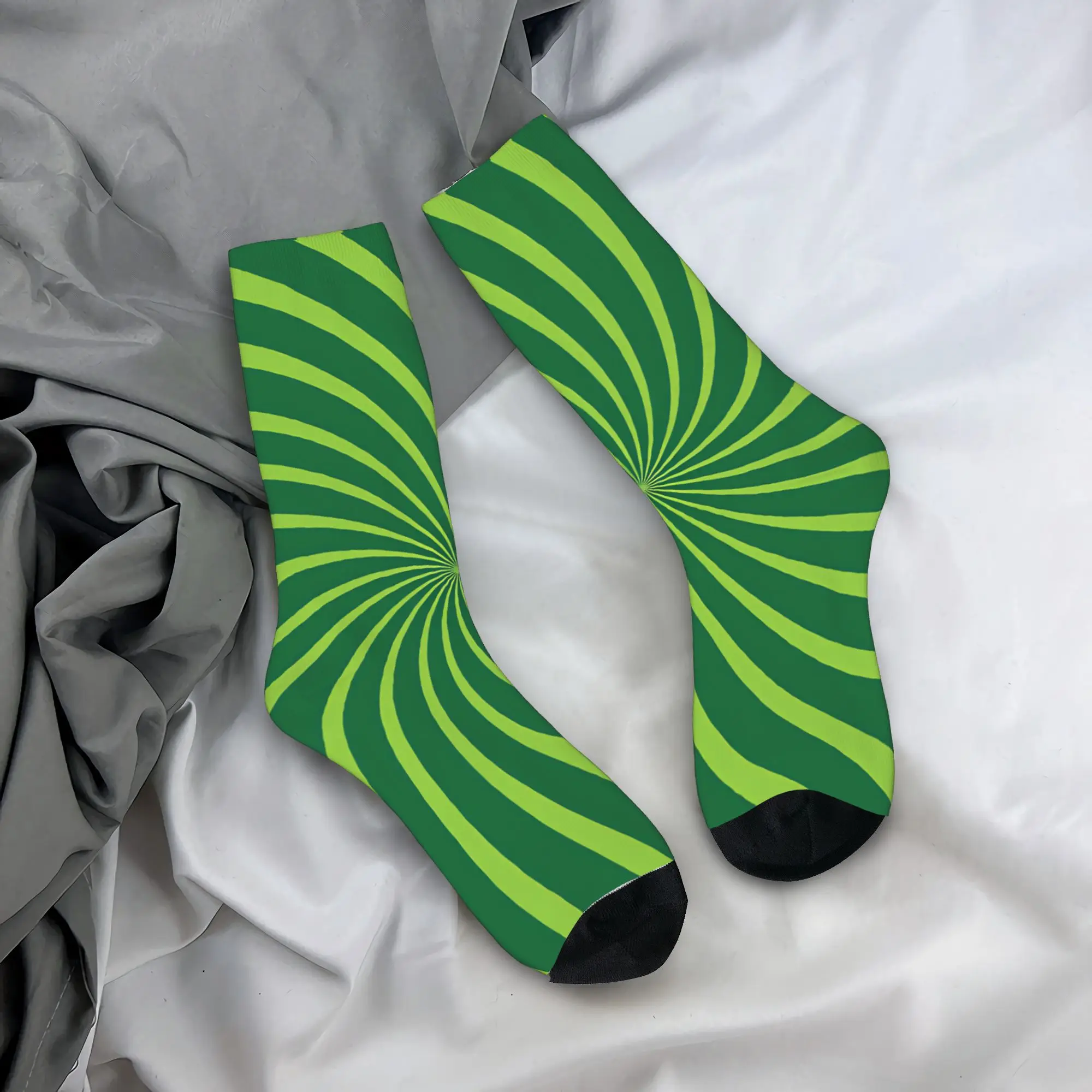 Abstract Swirl Disorder Socks  Anti Skid Stockings Couple Soft Breathable Running Sports Socks Autumn Harajuku Graphic Socks