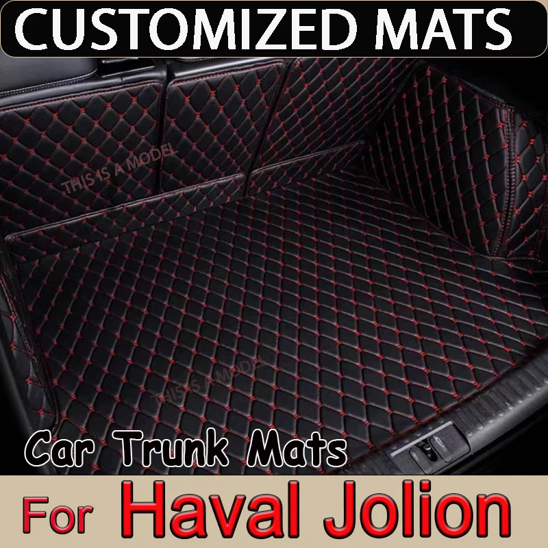 Rear Trunk Mat Car Trunk Leather Mats Parts Rear Boot Liner Styling Protector For Haval Jolion 2021 2022 2023 2024 Accessories