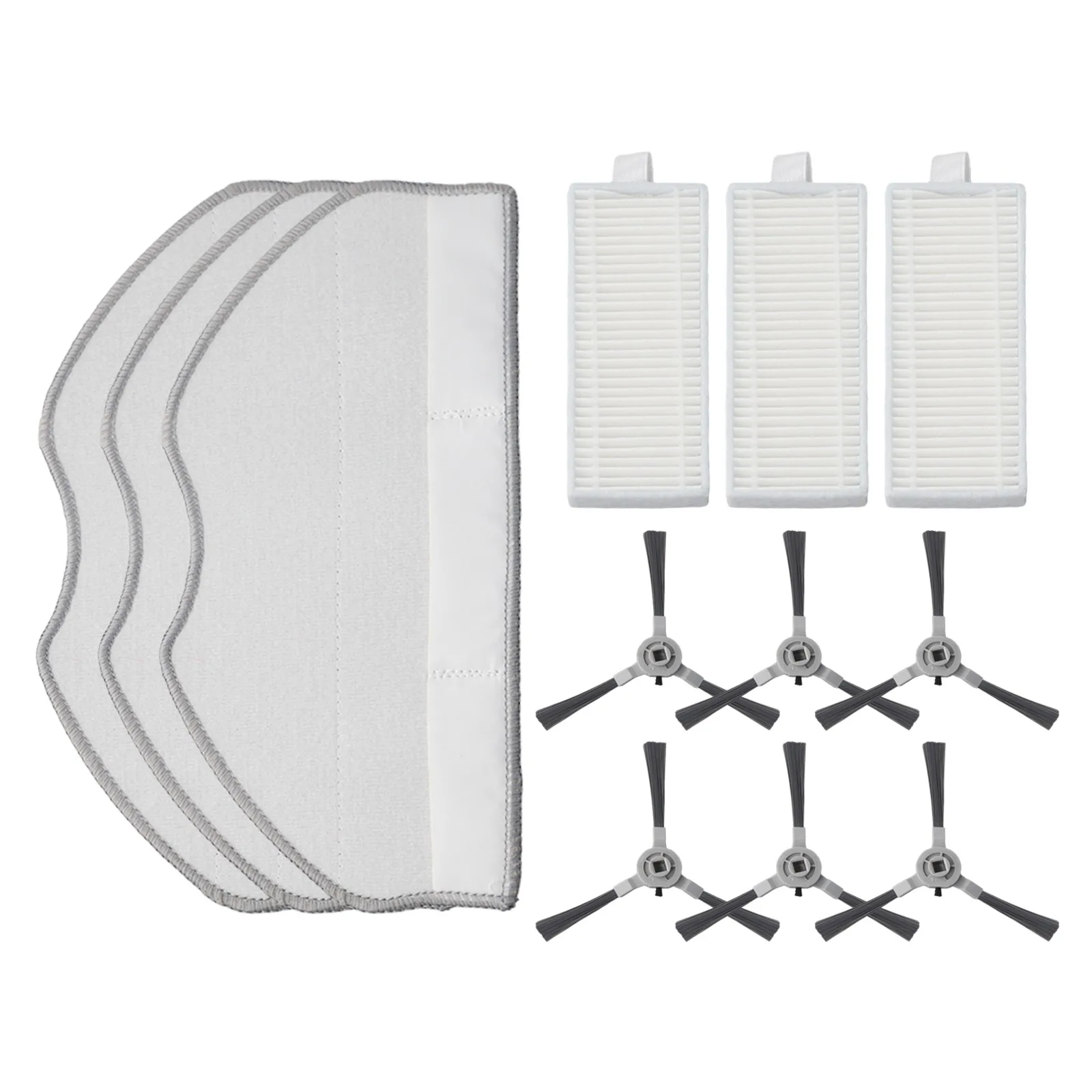Robot Vacuum Accessory Set for ROPVACNIC S1 and For Tipdiy G90 Filters Mop Cloths and Side Brushes for Optimal Performance