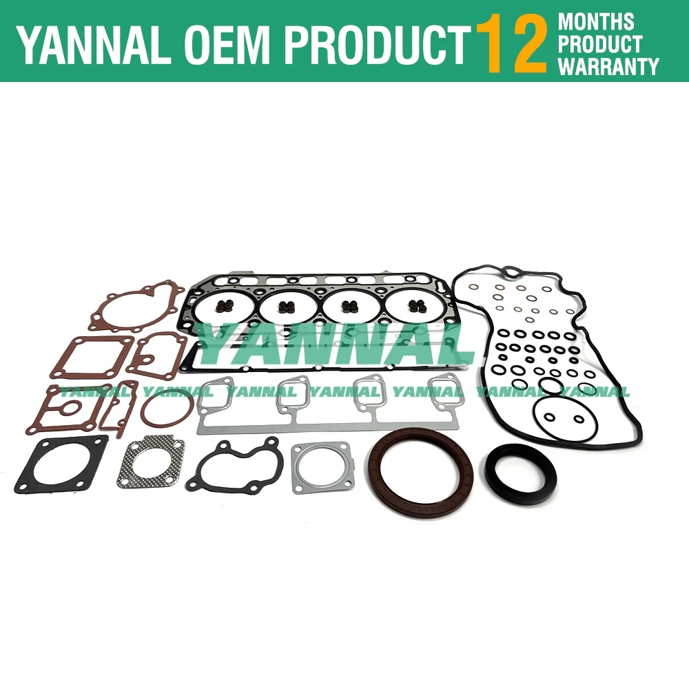 4TNV106T-XTB 4TNV106 Overhaul Gasket Kit For Yanmar engine Takeuchi TL150 loader