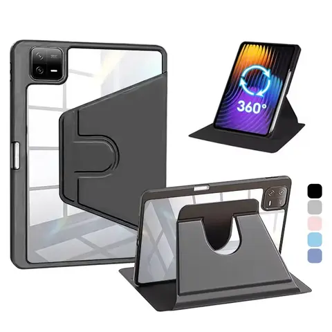 360 °   Custodia protettiva con rotazione per Xiaomi Pad 7 6 5 Pro 11.2 Custodia protettiva da 11 pollici Redmi Pad 2 2025 11 pollici con slot per portapenne