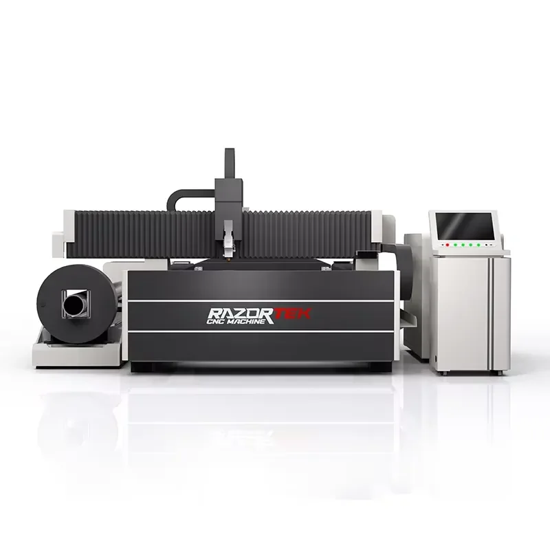 High Power Fiber Cutting Machine with Rotary Sheet and Tube Function for RAZORTEK CNC RAZORTEK